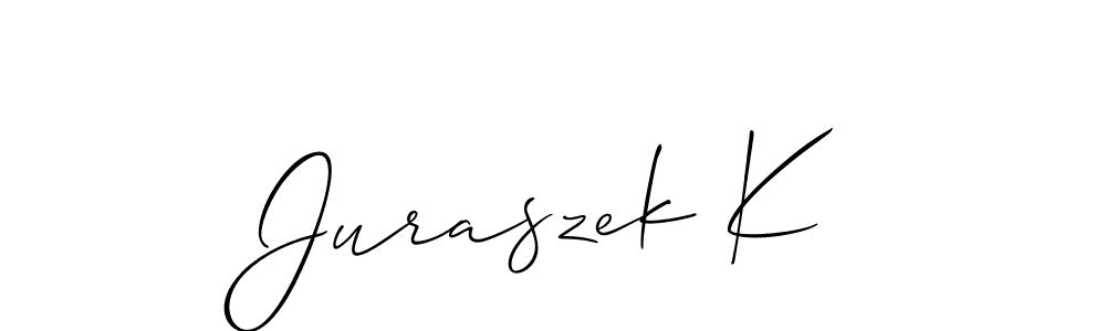 You can use this online signature creator to create a handwritten signature for the name Juraszek K. This is the best online autograph maker. Juraszek K signature style 2 images and pictures png