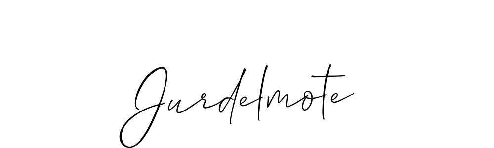 It looks lik you need a new signature style for name Jurdelmote. Design unique handwritten (Allison_Script) signature with our free signature maker in just a few clicks. Jurdelmote signature style 2 images and pictures png