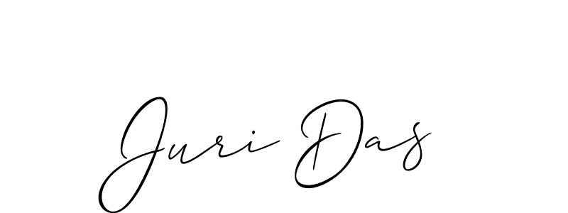 Create a beautiful signature design for name Juri Das. With this signature (Allison_Script) fonts, you can make a handwritten signature for free. Juri Das signature style 2 images and pictures png