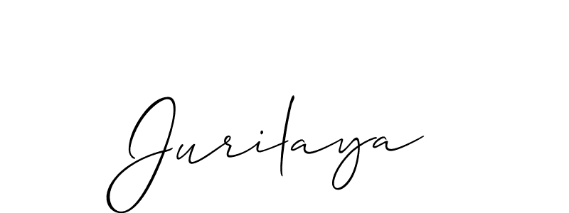 Make a beautiful signature design for name Jurilaya. With this signature (Allison_Script) style, you can create a handwritten signature for free. Jurilaya signature style 2 images and pictures png