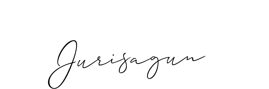 How to Draw Jurisagun signature style? Allison_Script is a latest design signature styles for name Jurisagun. Jurisagun signature style 2 images and pictures png