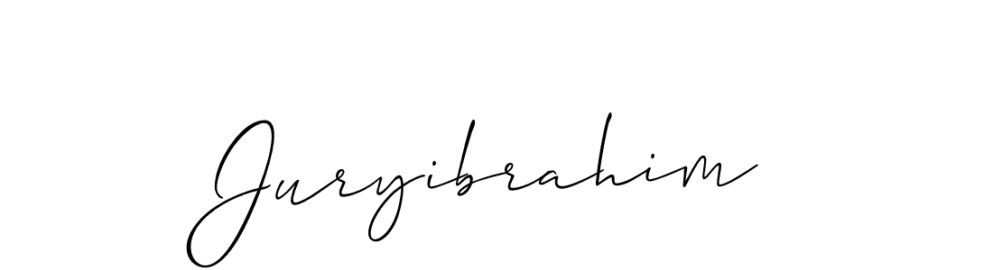 How to make Juryibrahim signature? Allison_Script is a professional autograph style. Create handwritten signature for Juryibrahim name. Juryibrahim signature style 2 images and pictures png