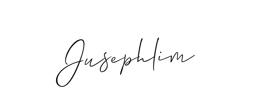 Allison_Script is a professional signature style that is perfect for those who want to add a touch of class to their signature. It is also a great choice for those who want to make their signature more unique. Get Jusephlim name to fancy signature for free. Jusephlim signature style 2 images and pictures png