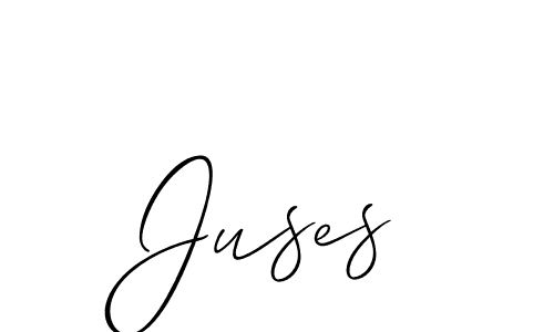 How to make Juses signature? Allison_Script is a professional autograph style. Create handwritten signature for Juses name. Juses signature style 2 images and pictures png