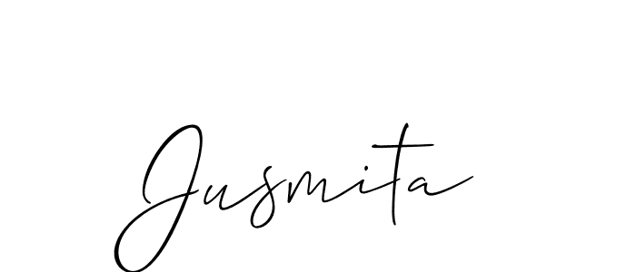 Best and Professional Signature Style for Jusmita. Allison_Script Best Signature Style Collection. Jusmita signature style 2 images and pictures png