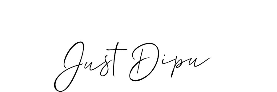 You should practise on your own different ways (Allison_Script) to write your name (Just Dipu) in signature. don't let someone else do it for you. Just Dipu signature style 2 images and pictures png