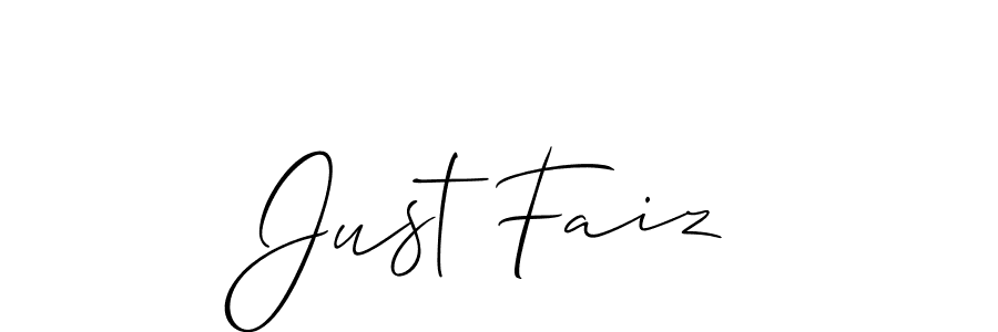 It looks lik you need a new signature style for name Just Faiz. Design unique handwritten (Allison_Script) signature with our free signature maker in just a few clicks. Just Faiz signature style 2 images and pictures png