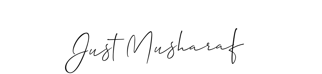 Also You can easily find your signature by using the search form. We will create Just Musharaf name handwritten signature images for you free of cost using Allison_Script sign style. Just Musharaf signature style 2 images and pictures png