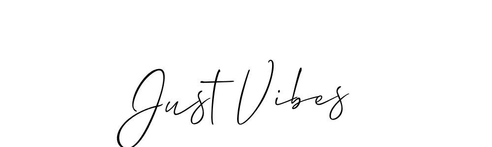 if you are searching for the best signature style for your name Just Vibes. so please give up your signature search. here we have designed multiple signature styles  using Allison_Script. Just Vibes signature style 2 images and pictures png