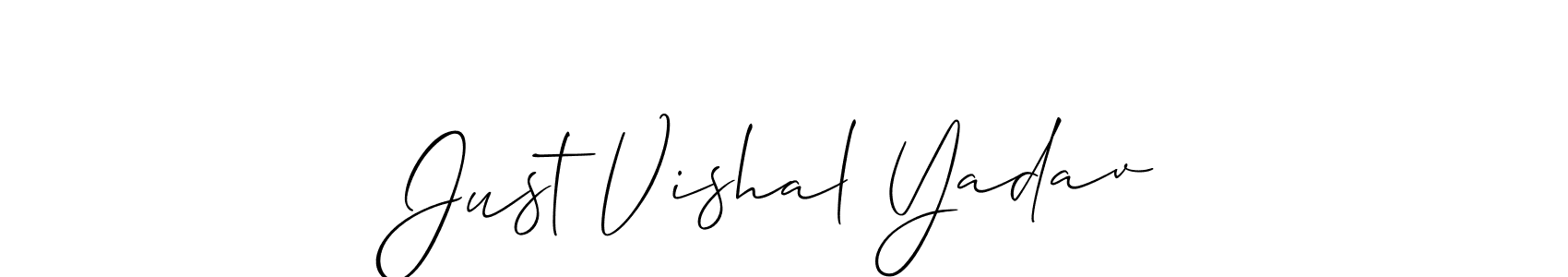 Once you've used our free online signature maker to create your best signature Allison_Script style, it's time to enjoy all of the benefits that Just Vishal Yadav name signing documents. Just Vishal Yadav signature style 2 images and pictures png