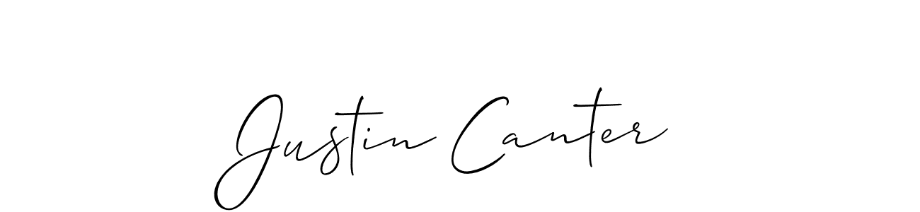 Best and Professional Signature Style for Justin Canter. Allison_Script Best Signature Style Collection. Justin Canter signature style 2 images and pictures png