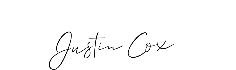 Also we have Justin Cox name is the best signature style. Create professional handwritten signature collection using Allison_Script autograph style. Justin Cox signature style 2 images and pictures png