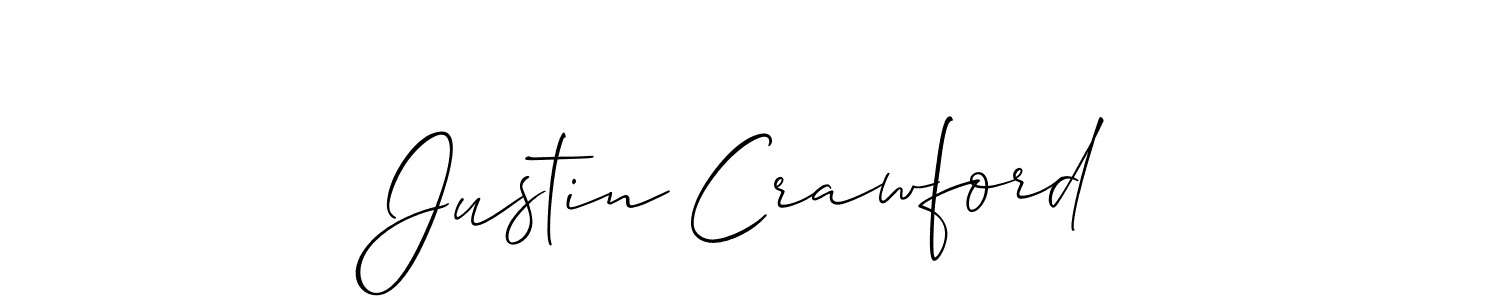 Also we have Justin Crawford name is the best signature style. Create professional handwritten signature collection using Allison_Script autograph style. Justin Crawford signature style 2 images and pictures png
