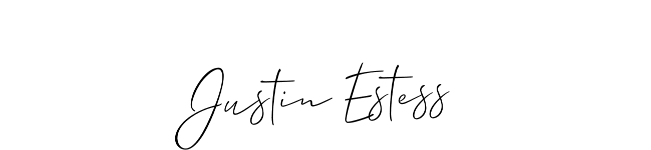 Justin Estess stylish signature style. Best Handwritten Sign (Allison_Script) for my name. Handwritten Signature Collection Ideas for my name Justin Estess. Justin Estess signature style 2 images and pictures png