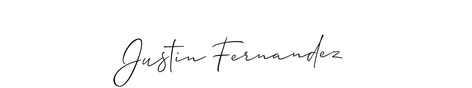 How to make Justin Fernandez signature? Allison_Script is a professional autograph style. Create handwritten signature for Justin Fernandez name. Justin Fernandez signature style 2 images and pictures png