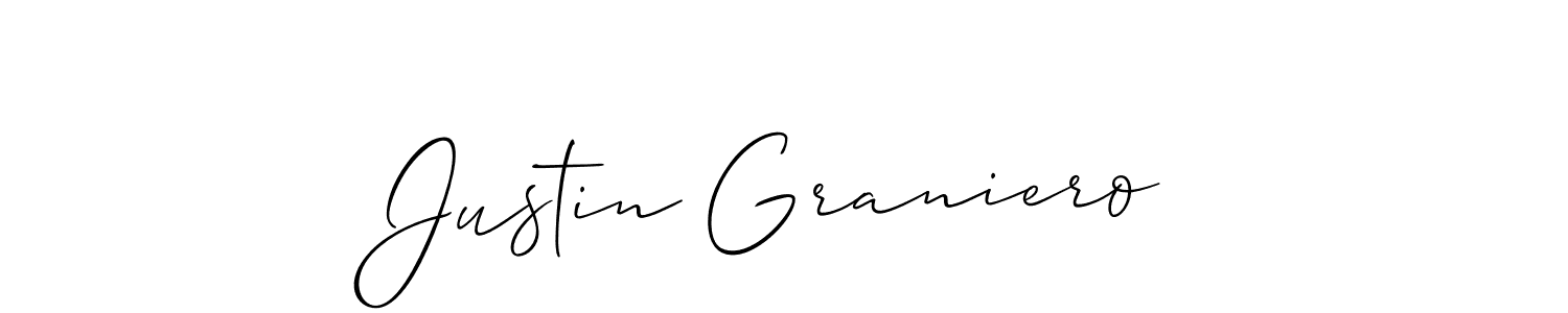 Check out images of Autograph of Justin Graniero name. Actor Justin Graniero Signature Style. Allison_Script is a professional sign style online. Justin Graniero signature style 2 images and pictures png