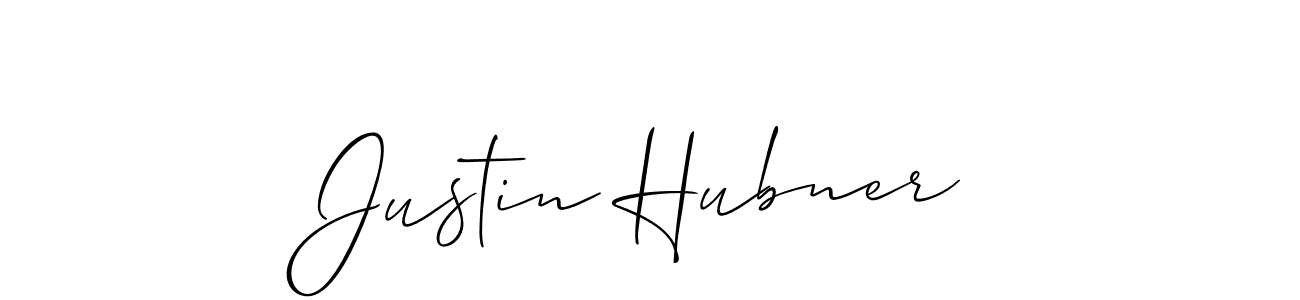 How to make Justin Hubner name signature. Use Allison_Script style for creating short signs online. This is the latest handwritten sign. Justin Hubner signature style 2 images and pictures png