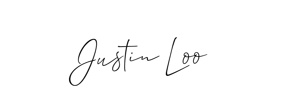 See photos of Justin Loo official signature by Spectra . Check more albums & portfolios. Read reviews & check more about Allison_Script font. Justin Loo signature style 2 images and pictures png