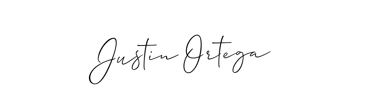 How to make Justin Ortega signature? Allison_Script is a professional autograph style. Create handwritten signature for Justin Ortega name. Justin Ortega signature style 2 images and pictures png