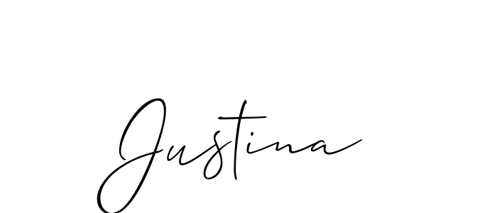 if you are searching for the best signature style for your name Justina. so please give up your signature search. here we have designed multiple signature styles  using Allison_Script. Justina signature style 2 images and pictures png