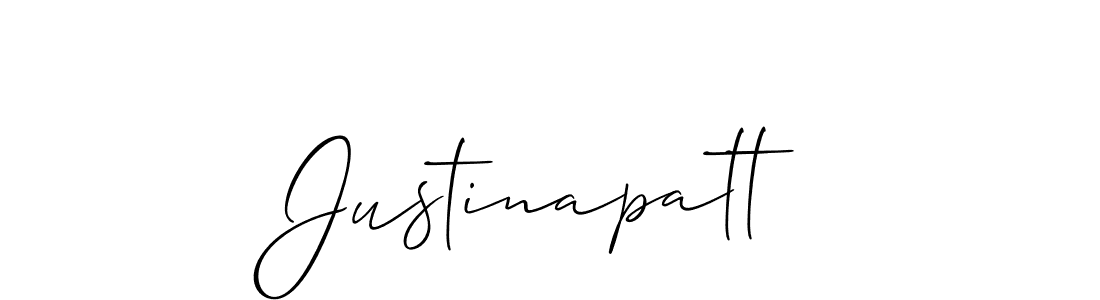 Similarly Allison_Script is the best handwritten signature design. Signature creator online .You can use it as an online autograph creator for name Justinapatt. Justinapatt signature style 2 images and pictures png