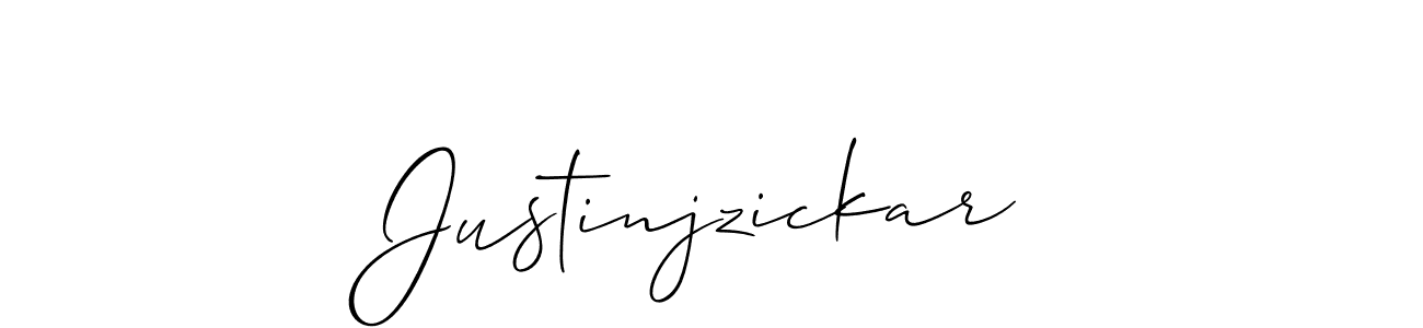 Best and Professional Signature Style for Justinjzickar. Allison_Script Best Signature Style Collection. Justinjzickar signature style 2 images and pictures png