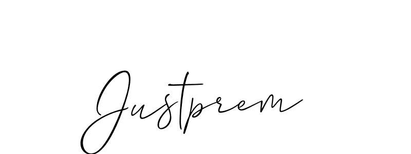 if you are searching for the best signature style for your name Justprem. so please give up your signature search. here we have designed multiple signature styles  using Allison_Script. Justprem signature style 2 images and pictures png