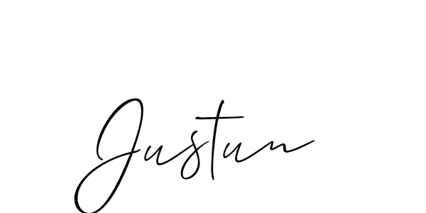You should practise on your own different ways (Allison_Script) to write your name (Justun) in signature. don't let someone else do it for you. Justun signature style 2 images and pictures png