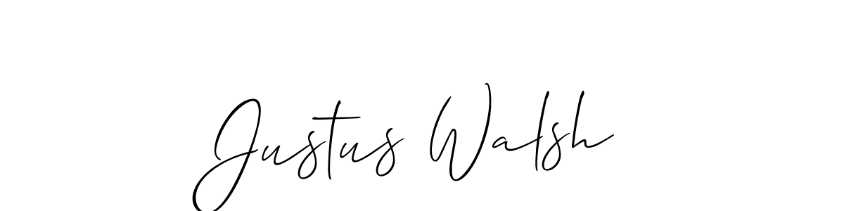 Create a beautiful signature design for name Justus Walsh. With this signature (Allison_Script) fonts, you can make a handwritten signature for free. Justus Walsh signature style 2 images and pictures png