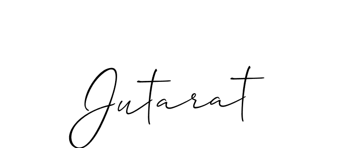 Similarly Allison_Script is the best handwritten signature design. Signature creator online .You can use it as an online autograph creator for name Jutarat. Jutarat signature style 2 images and pictures png