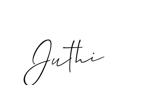 Similarly Allison_Script is the best handwritten signature design. Signature creator online .You can use it as an online autograph creator for name Juthi. Juthi signature style 2 images and pictures png