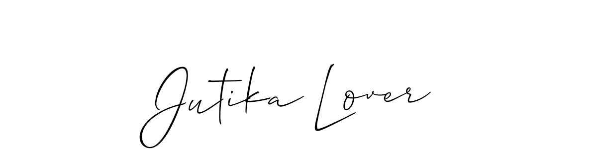 Make a beautiful signature design for name Jutika Lover. With this signature (Allison_Script) style, you can create a handwritten signature for free. Jutika Lover signature style 2 images and pictures png