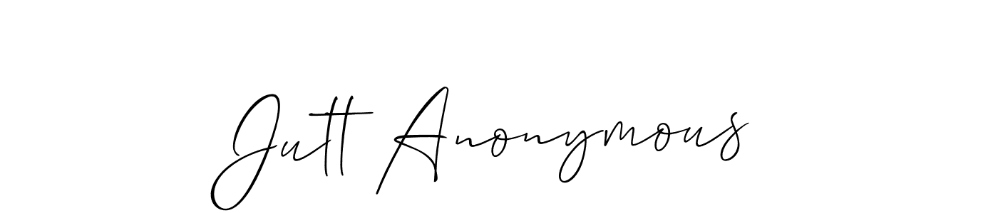 Create a beautiful signature design for name Jutt Anonymous. With this signature (Allison_Script) fonts, you can make a handwritten signature for free. Jutt Anonymous signature style 2 images and pictures png