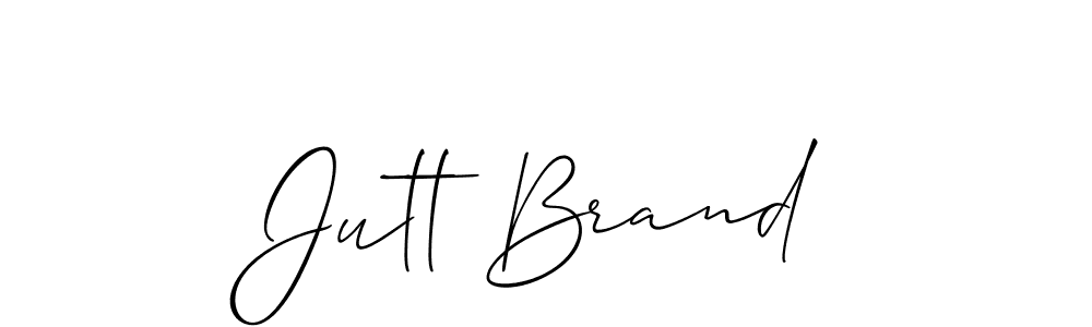Similarly Allison_Script is the best handwritten signature design. Signature creator online .You can use it as an online autograph creator for name Jutt Brand. Jutt Brand signature style 2 images and pictures png