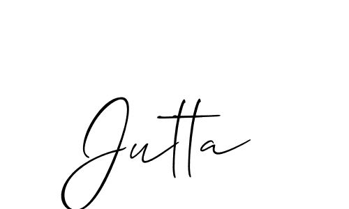 How to Draw Jutta signature style? Allison_Script is a latest design signature styles for name Jutta. Jutta signature style 2 images and pictures png