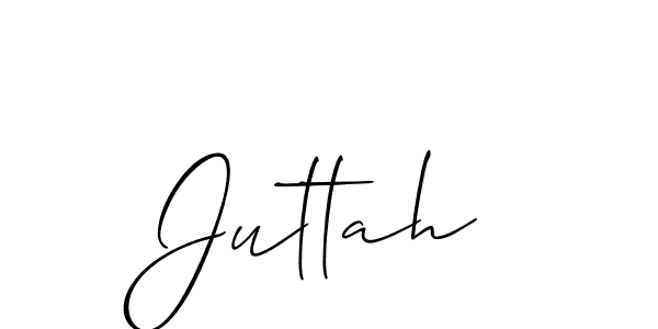 Make a beautiful signature design for name Juttah. With this signature (Allison_Script) style, you can create a handwritten signature for free. Juttah signature style 2 images and pictures png