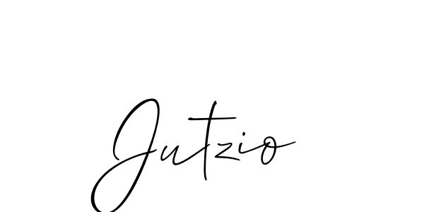 if you are searching for the best signature style for your name Jutzio. so please give up your signature search. here we have designed multiple signature styles  using Allison_Script. Jutzio signature style 2 images and pictures png