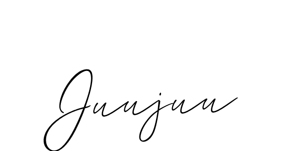 Also we have Juujuu name is the best signature style. Create professional handwritten signature collection using Allison_Script autograph style. Juujuu signature style 2 images and pictures png