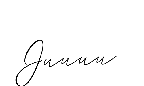 Also You can easily find your signature by using the search form. We will create Juuuu name handwritten signature images for you free of cost using Allison_Script sign style. Juuuu signature style 2 images and pictures png