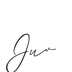 It looks lik you need a new signature style for name Juv. Design unique handwritten (Allison_Script) signature with our free signature maker in just a few clicks. Juv signature style 2 images and pictures png