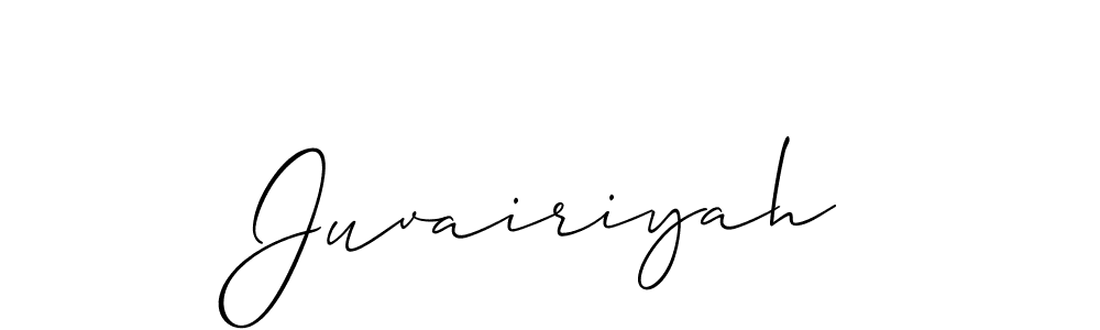 Make a beautiful signature design for name Juvairiyah. Use this online signature maker to create a handwritten signature for free. Juvairiyah signature style 2 images and pictures png