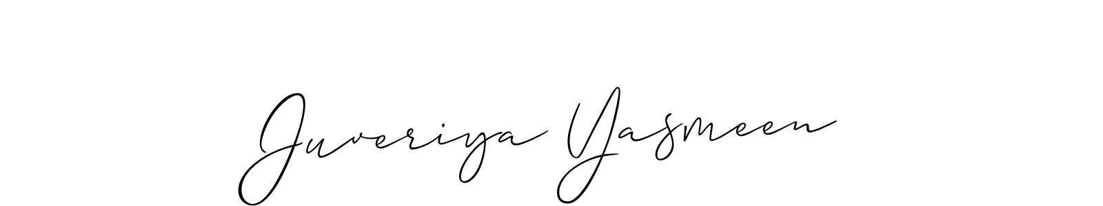 Make a short Juveriya Yasmeen signature style. Manage your documents anywhere anytime using Allison_Script. Create and add eSignatures, submit forms, share and send files easily. Juveriya Yasmeen signature style 2 images and pictures png