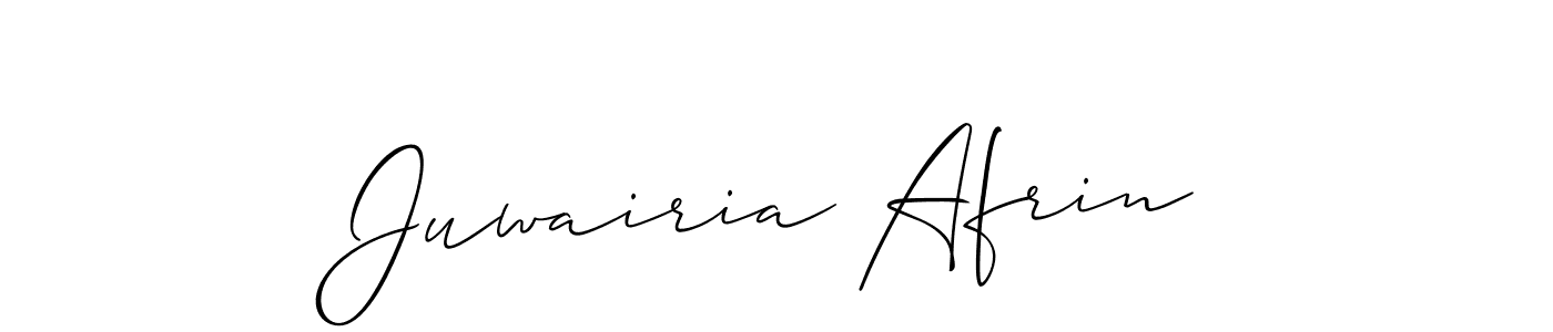 Make a beautiful signature design for name Juwairia Afrin. Use this online signature maker to create a handwritten signature for free. Juwairia Afrin signature style 2 images and pictures png