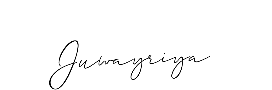 Allison_Script is a professional signature style that is perfect for those who want to add a touch of class to their signature. It is also a great choice for those who want to make their signature more unique. Get Juwayriya name to fancy signature for free. Juwayriya signature style 2 images and pictures png