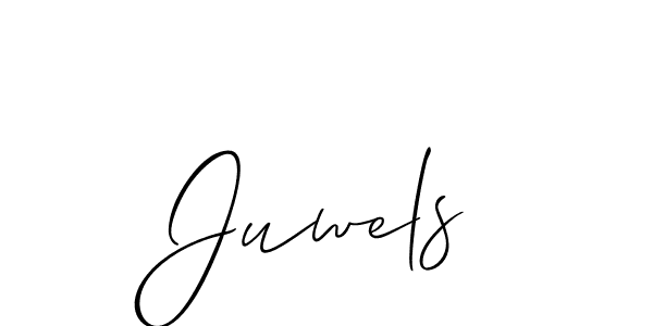 You should practise on your own different ways (Allison_Script) to write your name (Juwels) in signature. don't let someone else do it for you. Juwels signature style 2 images and pictures png