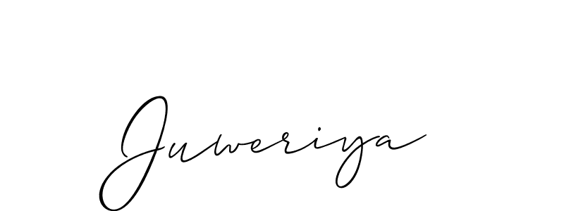 Also You can easily find your signature by using the search form. We will create Juweriya name handwritten signature images for you free of cost using Allison_Script sign style. Juweriya signature style 2 images and pictures png