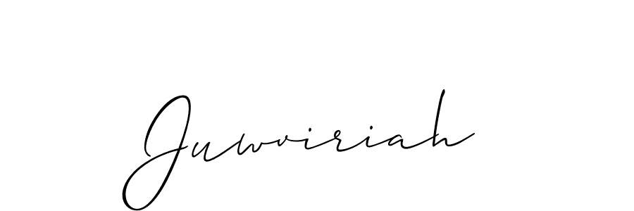 Create a beautiful signature design for name Juwviriah. With this signature (Allison_Script) fonts, you can make a handwritten signature for free. Juwviriah signature style 2 images and pictures png