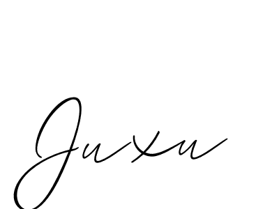 Allison_Script is a professional signature style that is perfect for those who want to add a touch of class to their signature. It is also a great choice for those who want to make their signature more unique. Get Juxu name to fancy signature for free. Juxu signature style 2 images and pictures png