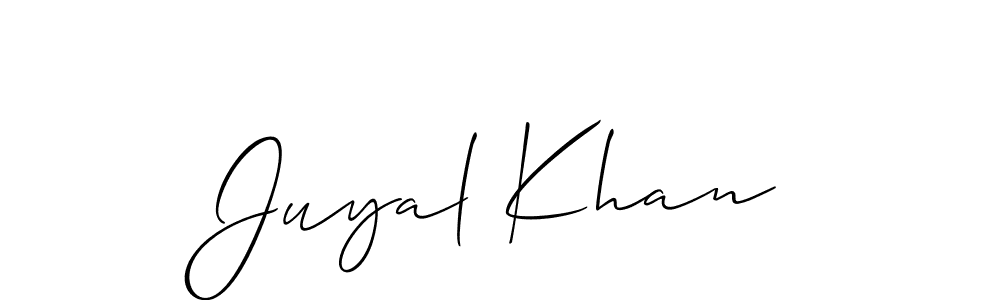 Best and Professional Signature Style for Juyal Khan. Allison_Script Best Signature Style Collection. Juyal Khan signature style 2 images and pictures png