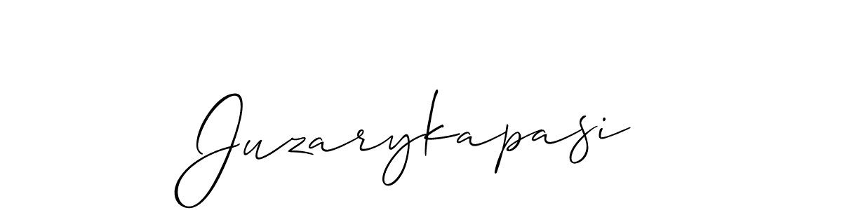 Also we have Juzarykapasi name is the best signature style. Create professional handwritten signature collection using Allison_Script autograph style. Juzarykapasi signature style 2 images and pictures png